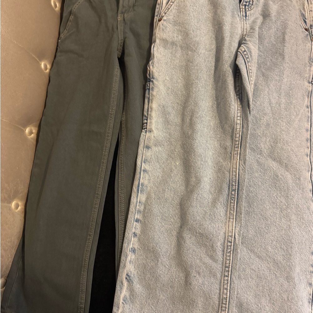 Old Navy Light Blue and White Denim Jeans